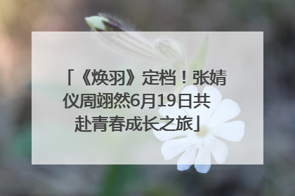 《焕羽》定档！张婧仪周翊然6月19日共赴青春成长之旅