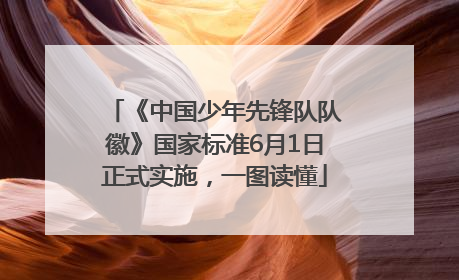 《中国少年先锋队队徽》国家标准6月1日正式实施，一图读懂