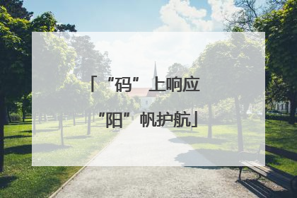 “码”上响应 “阳”帆护航