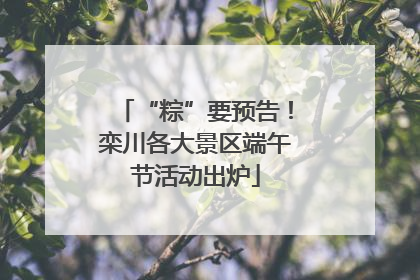 “粽”要预告！栾川各大景区端午节活动出炉