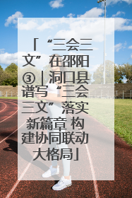 “三会三文”在邵阳③｜洞口县谱写“三会三文”落实新篇章 构建协同联动大格局