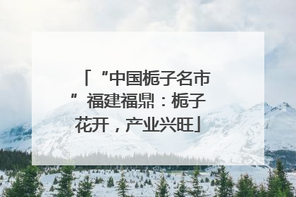 “中国栀子名市”福建福鼎：栀子花开，产业兴旺