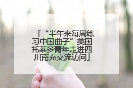 “半年来每周练习中国曲子”美国托莱多青年走进四川南充交流访问