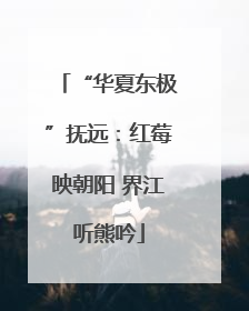“华夏东极”抚远：红莓映朝阳 界江听熊吟