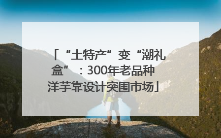 “土特产”变“潮礼盒”：300年老品种洋芋靠设计突围市场