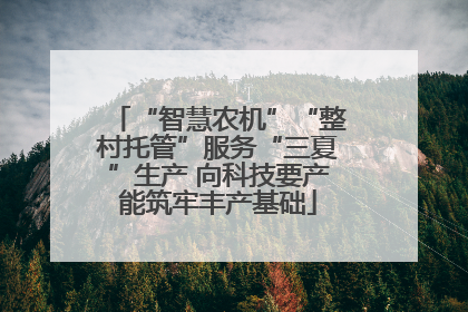 “智慧农机”“整村托管”服务“三夏”生产 向科技要产能筑牢丰产基础