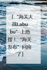 “海关大战Labubu”上热搜！“海关发布”回应了