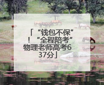 “钱包不保”！“全程陪考”物理老师高考637分