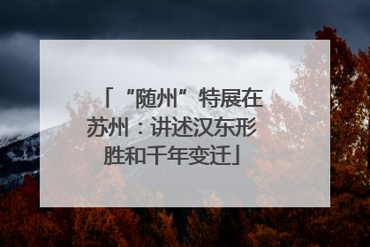 “随州”特展在苏州：讲述汉东形胜和千年变迁