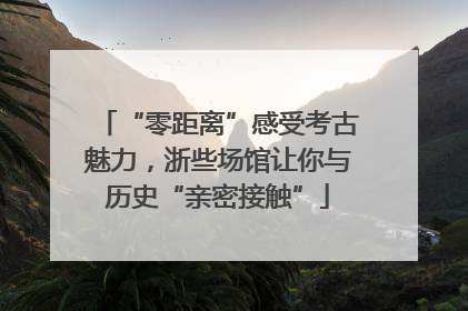 “零距离”感受考古魅力，浙些场馆让你与历史“亲密接触”