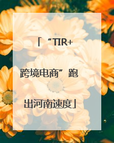 “TIR+跨境电商”跑出河南速度
