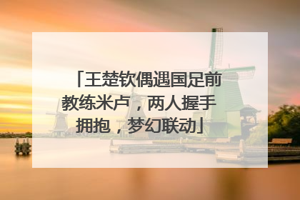 王楚钦偶遇国足前教练米卢，两人握手拥抱，梦幻联动