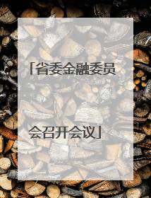 省委金融委员会召开会议