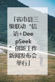 省市县三级联动“信访+DeepSeek”创新工作新闻发布会举行