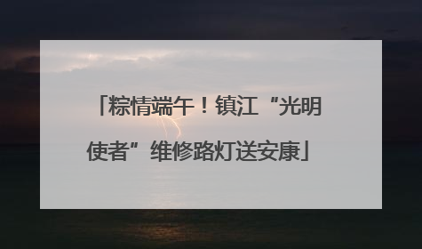 粽情端午！镇江“光明使者”维修路灯送安康