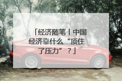 经济随笔丨中国经济靠什么“顶住了压力”？