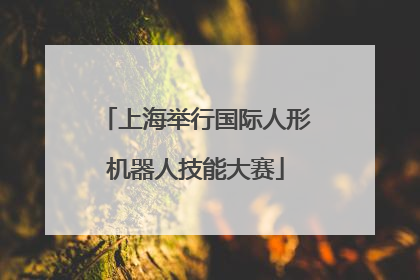 上海举行国际人形机器人技能大赛