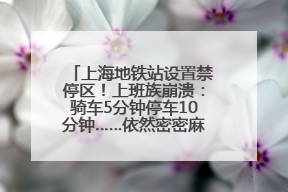上海地铁站设置禁停区！上班族崩溃：骑车5分钟停车10分钟……依然密密麻麻无从下脚？