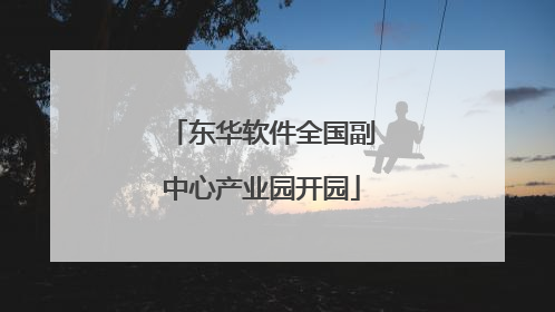 东华软件全国副中心产业园开园