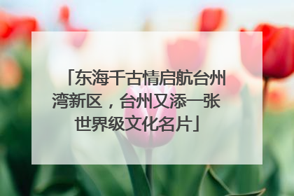 东海千古情启航台州湾新区，台州又添一张世界级文化名片