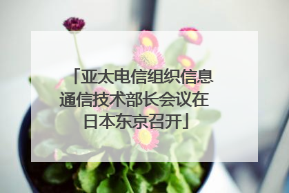 亚太电信组织信息通信技术部长会议在日本东京召开