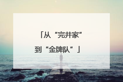 从“完井家”到“金牌队”