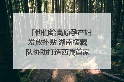 他们给高原孕产妇发放补贴 湖南援藏队协助打造西藏首家高原产儿协同中心