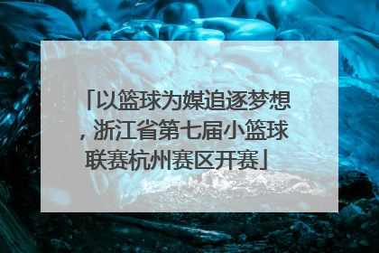 以篮球为媒追逐梦想，浙江省第七届小篮球联赛杭州赛区开赛