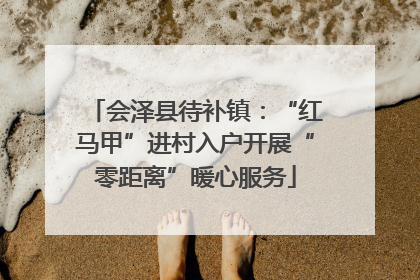 会泽县待补镇：“红马甲”进村入户开展“零距离”暖心服务