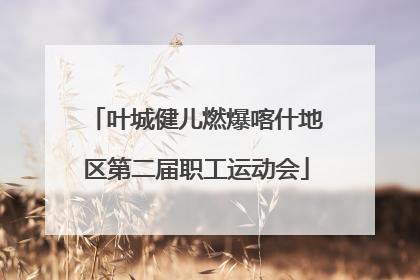 叶城健儿燃爆喀什地区第二届职工运动会