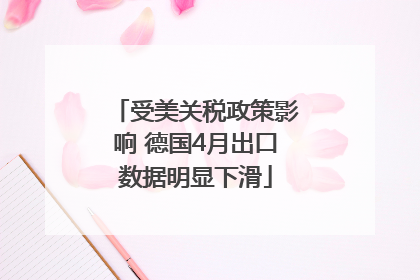 受美关税政策影响 德国4月出口数据明显下滑