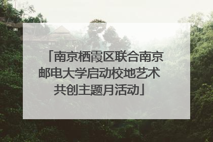 南京栖霞区联合南京邮电大学启动校地艺术共创主题月活动