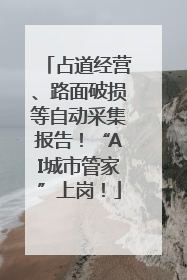 占道经营、路面破损等自动采集报告！“AI城市管家”上岗！