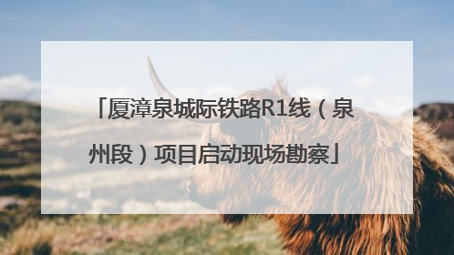 厦漳泉城际铁路R1线（泉州段）项目启动现场勘察