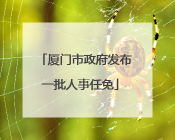 厦门市政府发布一批人事任免