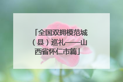 全国双拥模范城（县）巡礼——山西省怀仁市篇