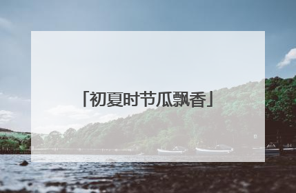 初夏时节瓜飘香