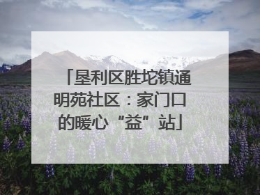 垦利区胜坨镇通明苑社区：家门口的暖心“益”站