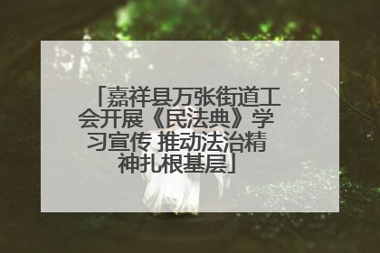 嘉祥县万张街道工会开展《民法典》学习宣传 推动法治精神扎根基层