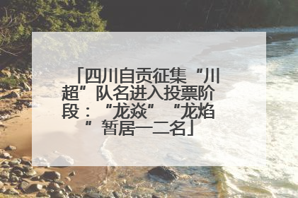 四川自贡征集“川超”队名进入投票阶段：“龙焱”“龙焰”暂居一二名