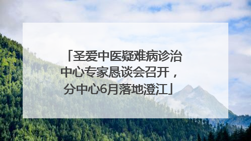 圣爱中医疑难病诊治中心专家恳谈会召开，分中心6月落地澄江