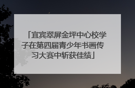 宜宾翠屏金坪中心校学子在第四届青少年书画传习大赛中斩获佳绩