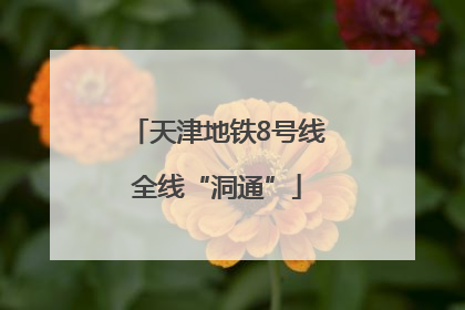 天津地铁8号线全线“洞通”