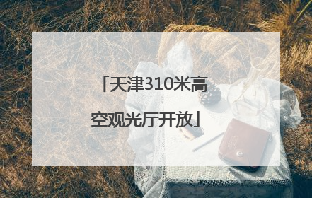 天津310米高空观光厅开放