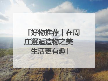 好物推荐｜在周庄邂逅造物之美 生活更有趣