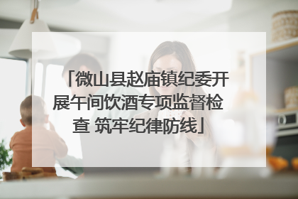 微山县赵庙镇纪委开展午间饮酒专项监督检查 筑牢纪律防线