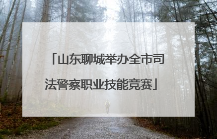 山东聊城举办全市司法警察职业技能竞赛