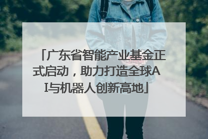 广东省智能产业基金正式启动，助力打造全球AI与机器人创新高地