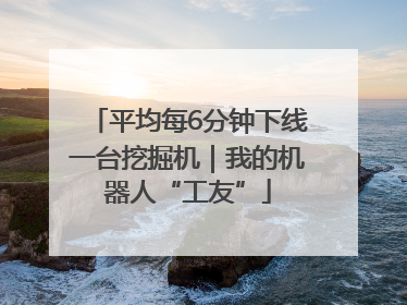 平均每6分钟下线一台挖掘机｜我的机器人“工友”