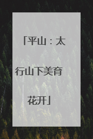 平山：太行山下美育花开